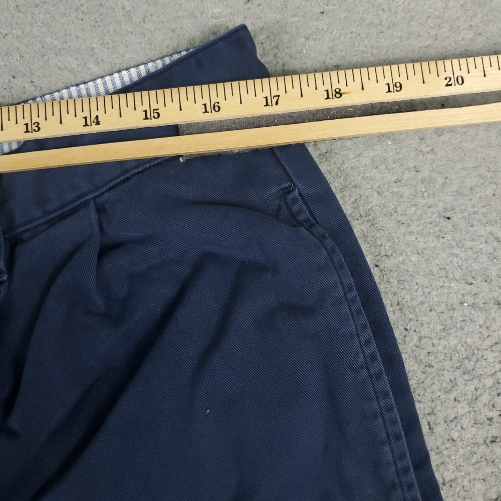 Tommy Hilfiger Shorts Mens Size 36 Blue Vintage Pleated Chino * - Picture 4 of 9